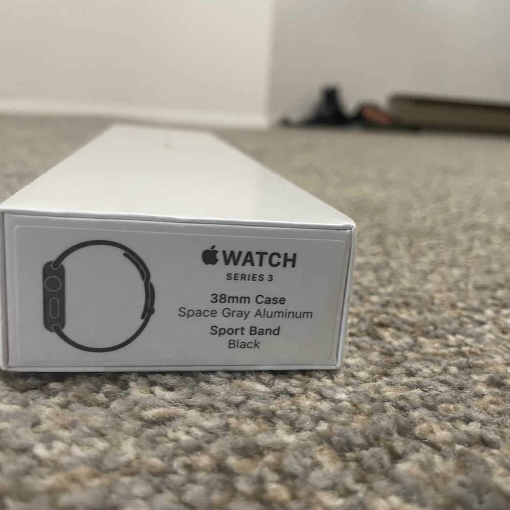 Apple Watch Series 3 in Space Gray with Black Band